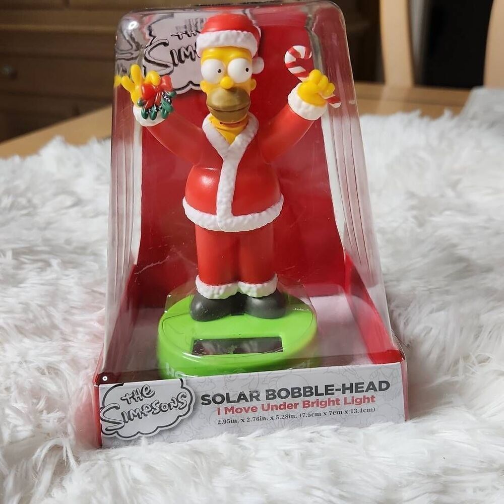 The Simpson Homer Christmas Solar Bobblehead